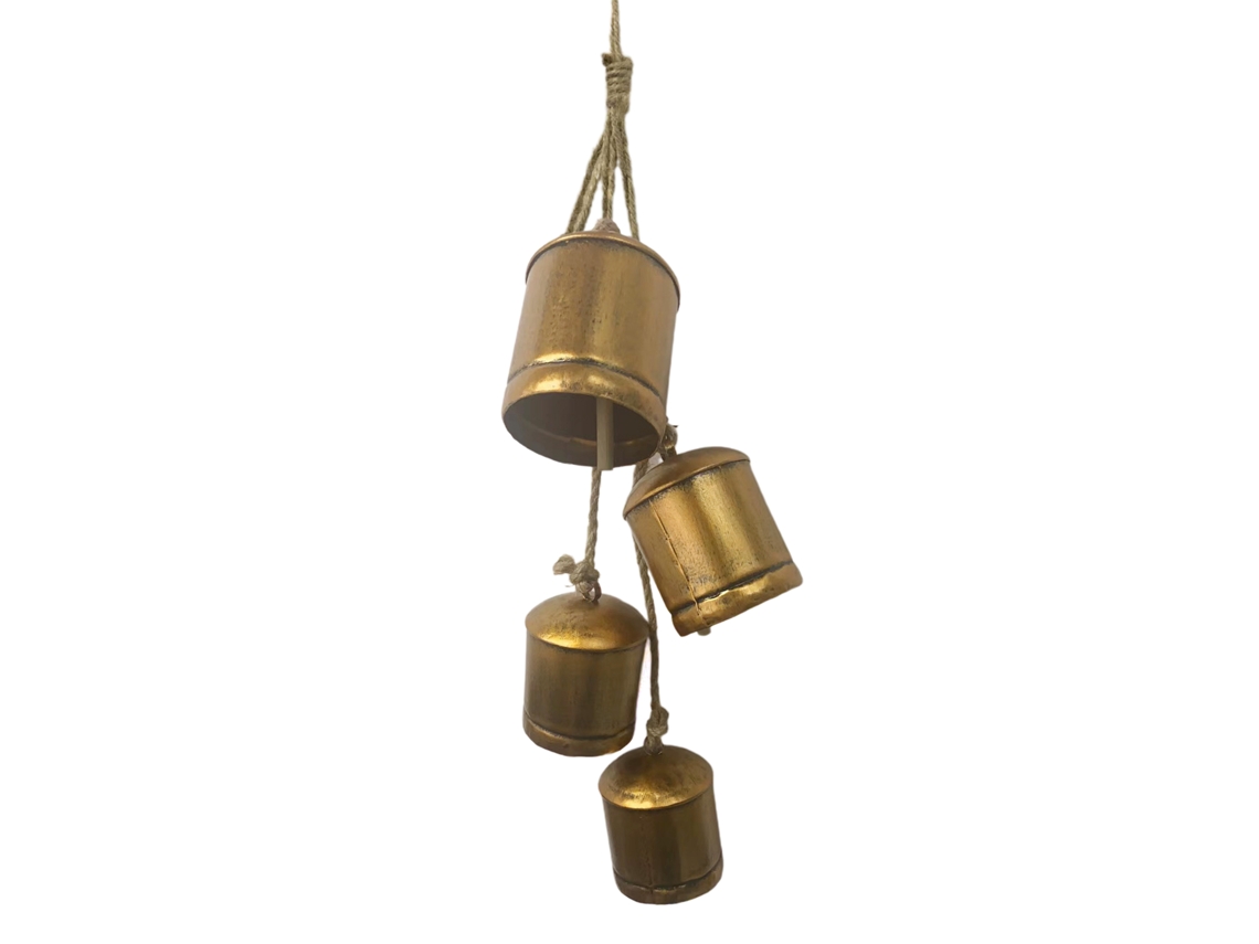 Metal Decorativo Estilo Desgastado Dourado