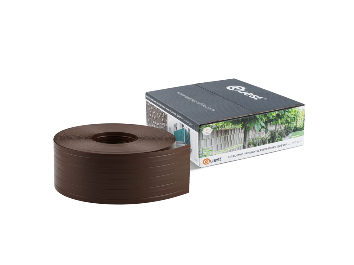 Tira de vedação PVC 10cm, verde, 26m + 20 clipes QUEST