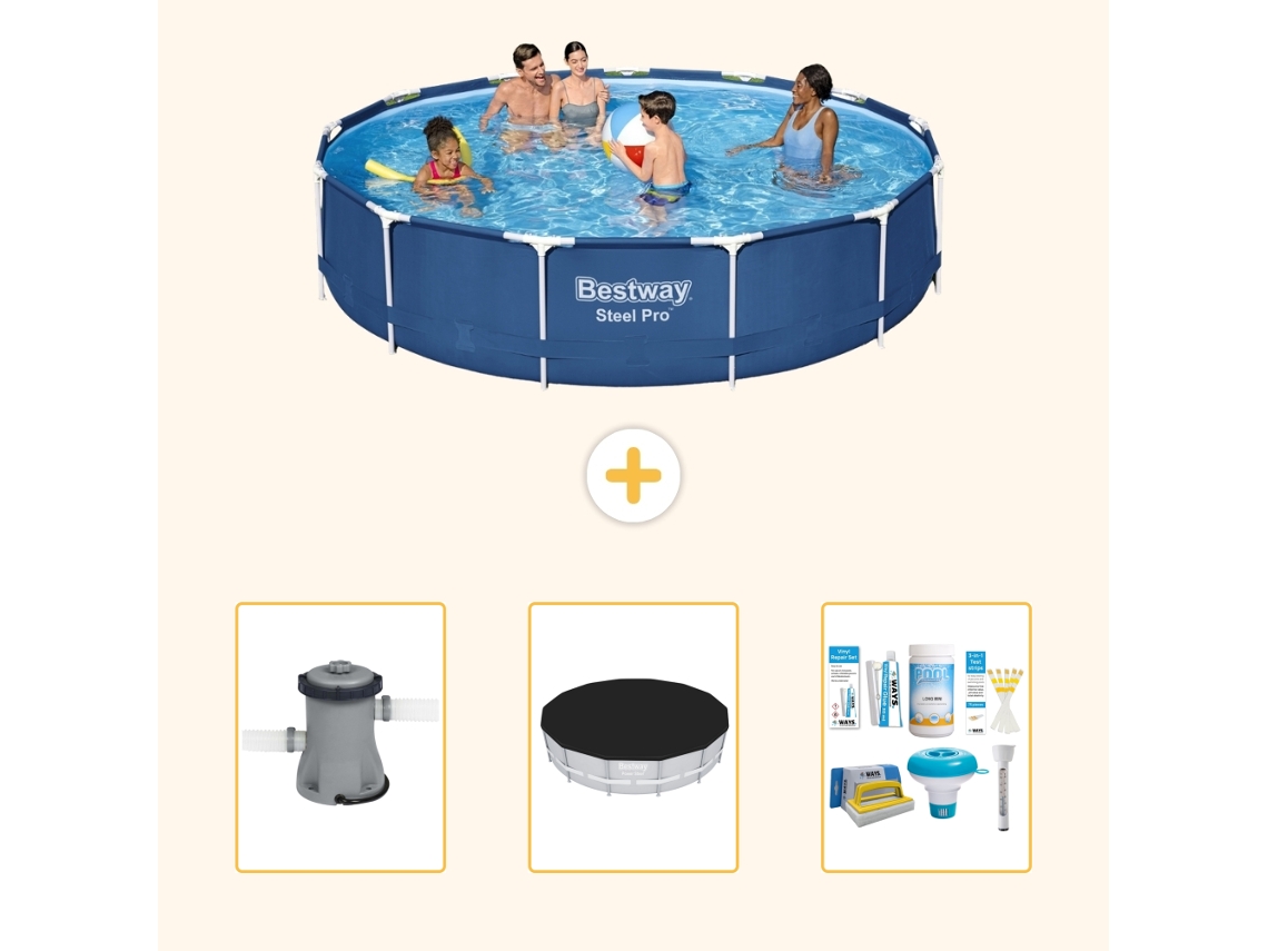Bestway Piscina Bestway Steel Pro Redonda - 396x84 Cm - 4-peças S22753