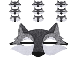 Conjunto de 10 Máscaras de Lobo Fantasia Cosplay Festa CHABERLU