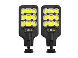 Lâmpada de Rua Solar Super Brilhante com Sensor Pir Ip65 Controle Remoto Iluminação Externa MARCA