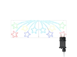 Conjunto 1 Decoração De Natal Vidaxl Multicolorido Pvc (182 X 58 Cm)