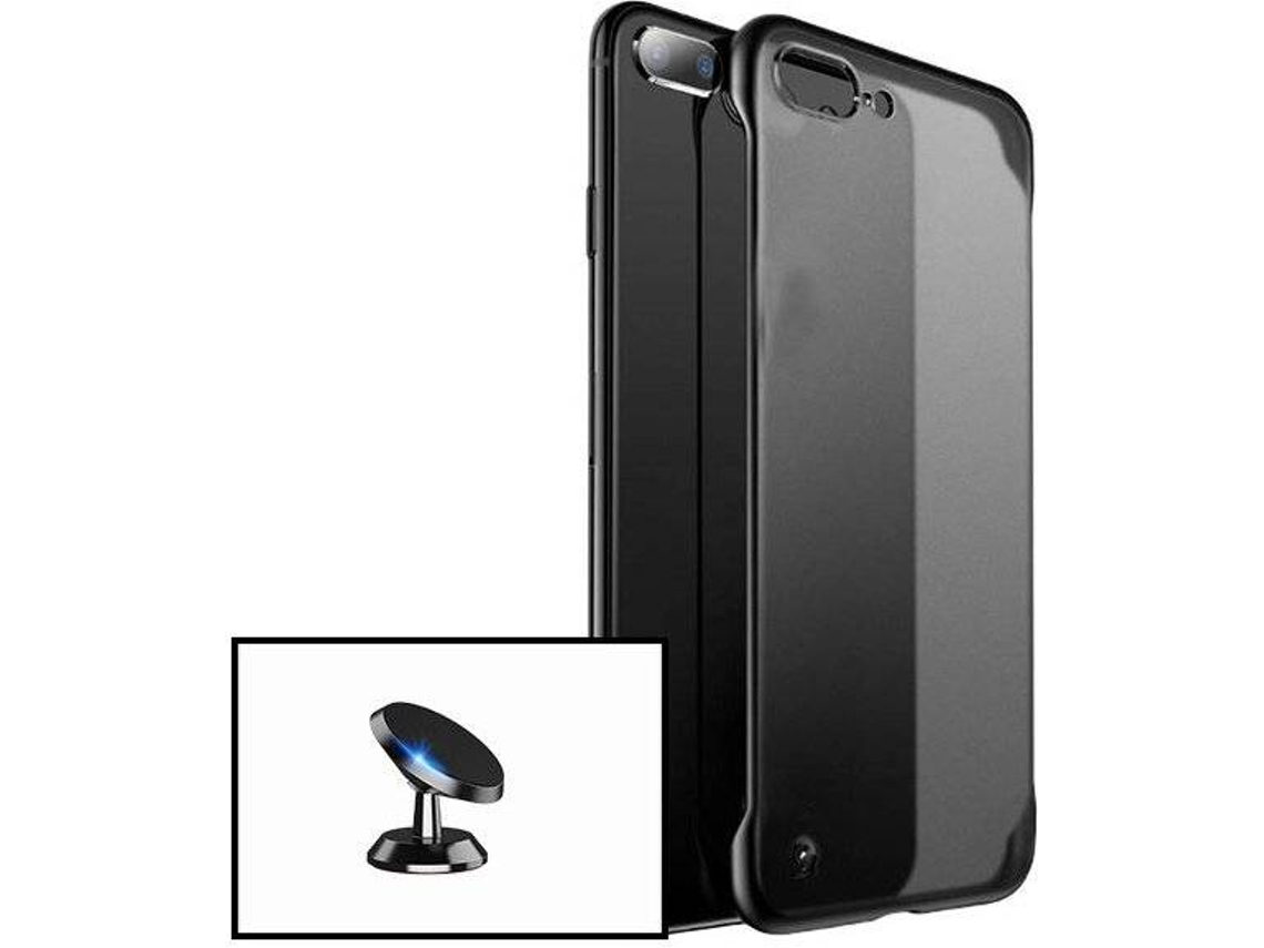 Kit Capa e Suporte iPhone SE 2020 Naked Bumper Transparente e Preto