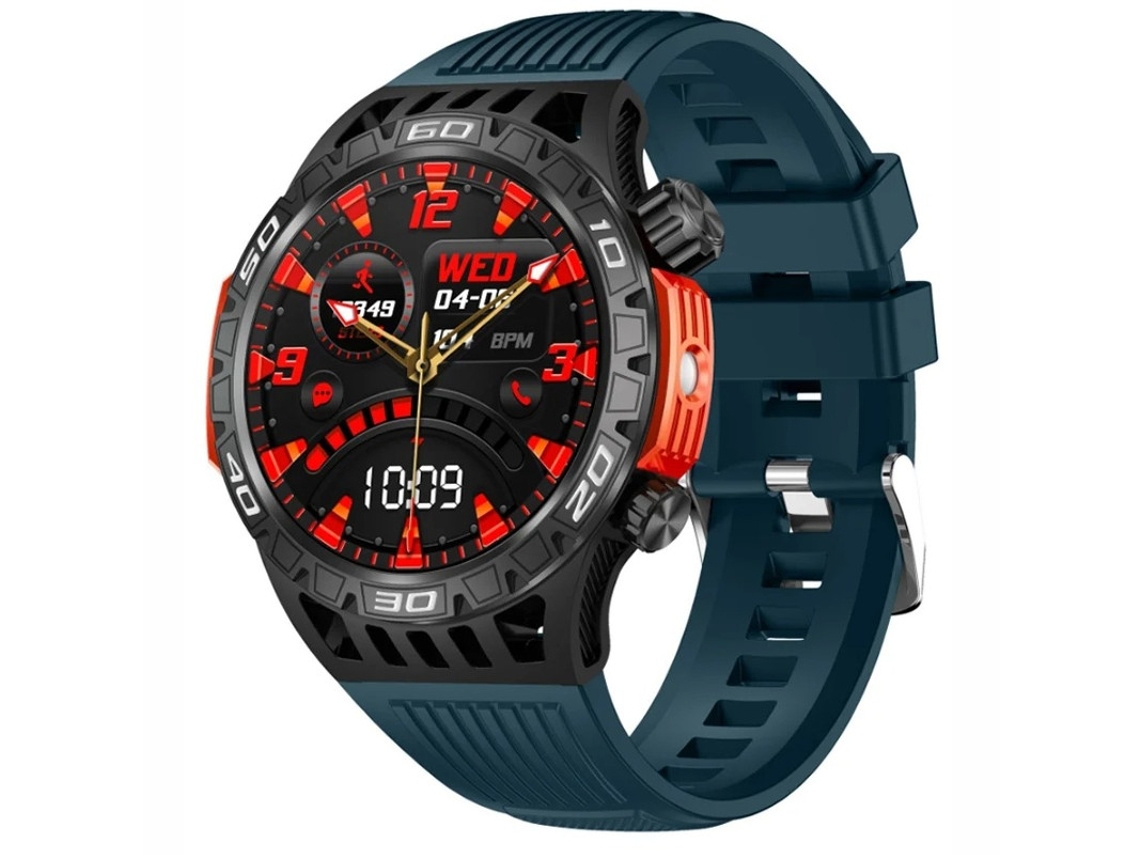 Smartwatch com bússola, lanterna, chamadas Bluetooth, notificação de chamadas recebidas e rastreamento e monitoramento de esportes ao ar livre, Bestvite