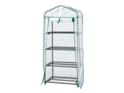Estufa de chapa Chaam com porta de aço e PE 158x69x49cm - Branco [EN.CASA]