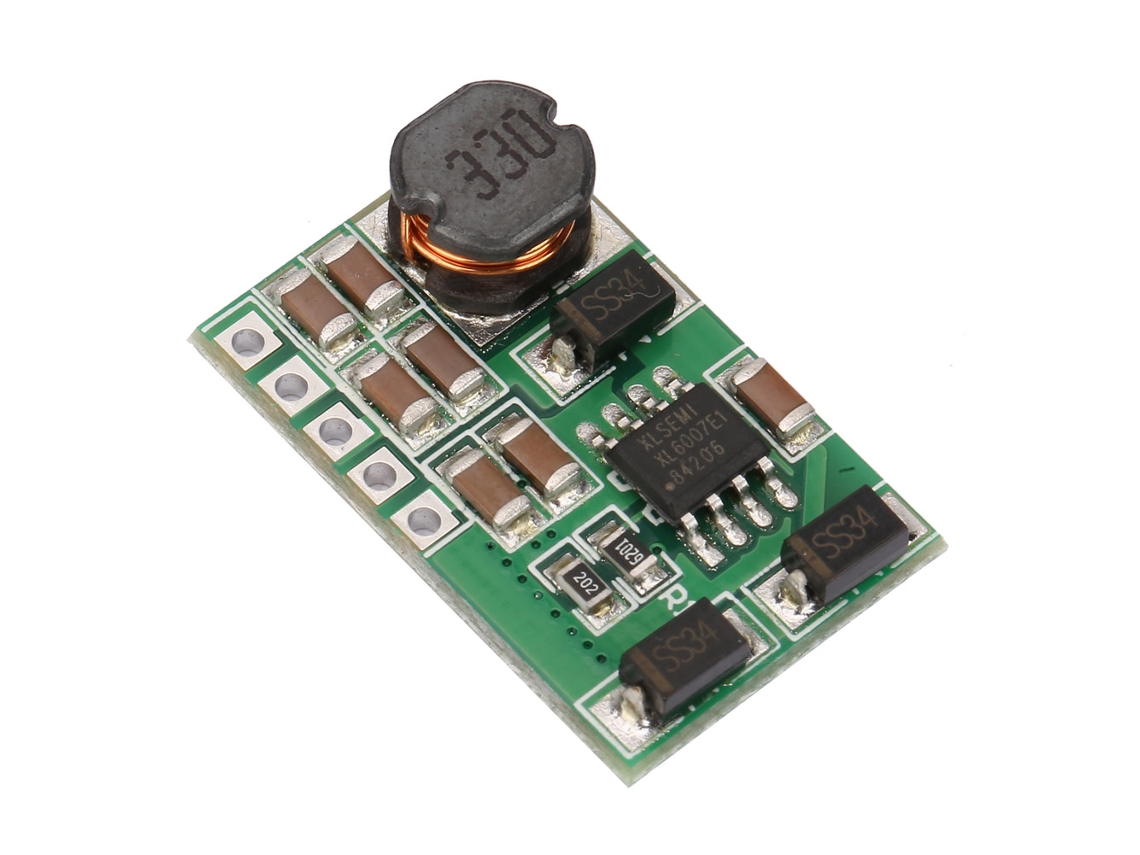 Conversor Dc-dc Step-up Boost Com Adc, Dac E Módulo De Energia Lcd (3v~18v Para ±5v)