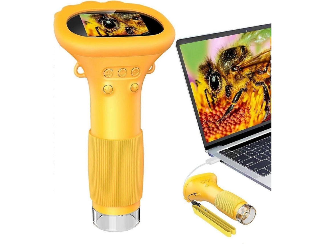 Microscópio Digital Portátil Com Tela Colorida Ips De 2 Polegadas, Lupa Digital Portátil De 10 Polegadas.