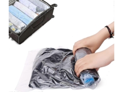 Conjunto De 4 Sacos Compressão Para Viagem, A Vácuo Armazenamento Itens Essenciais E Conomizadores Espaço