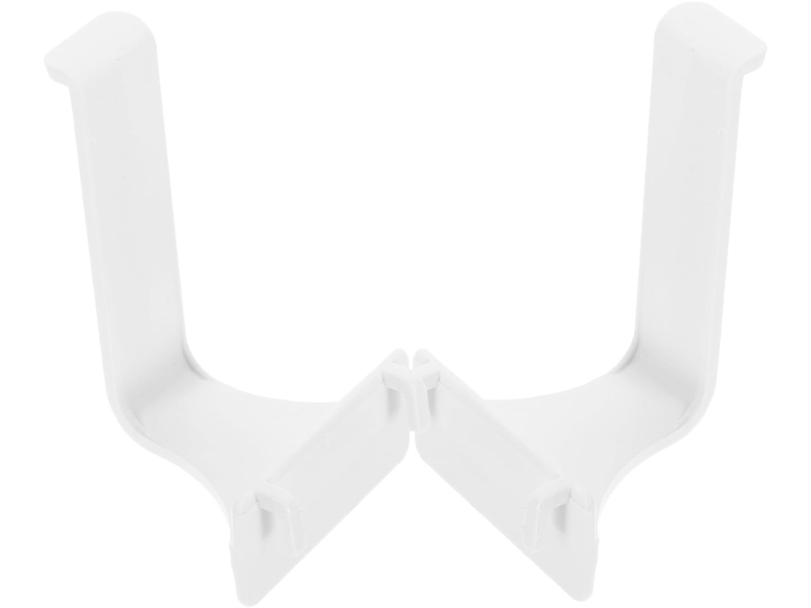 Ganchos De Plástico Branco Para Painel Perfurado, 2 Peças