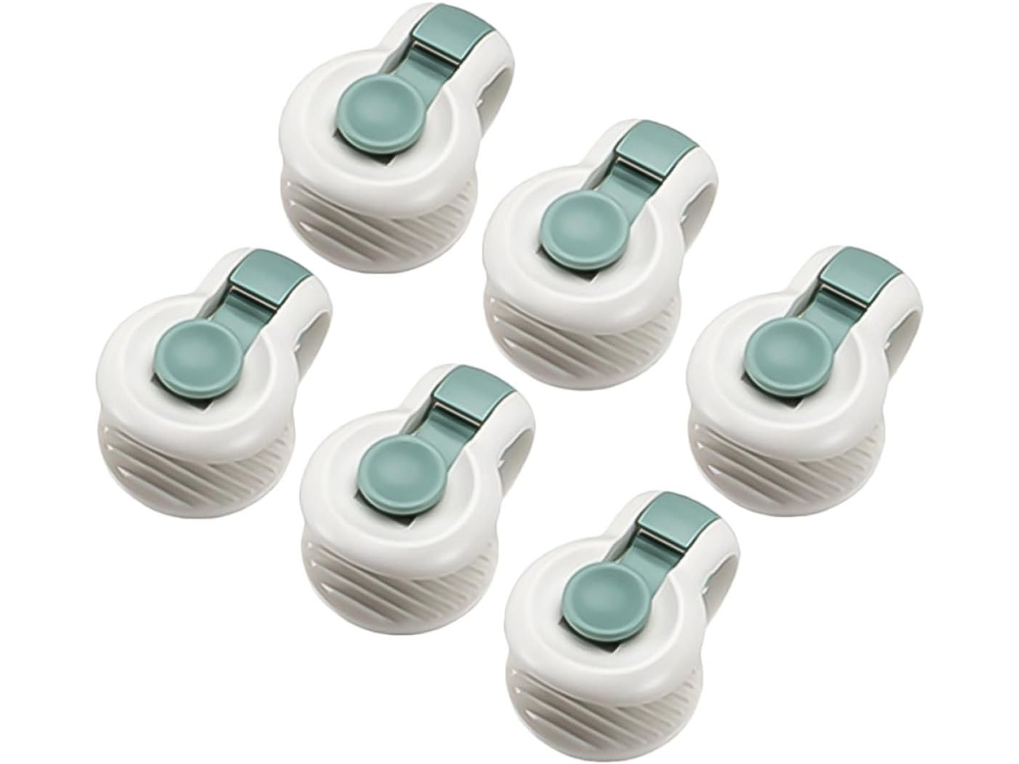 Stobok Prendedores De Plástico Para Lençóis E Colchas, 6 Peças, Invisíveis E Antiderrapantes, Ideais Para Uso Na Cozinha