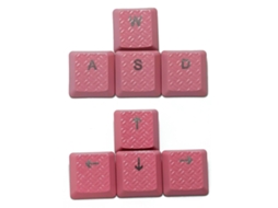 Lurelia Conjunto De 8 Teclas Personalizadas Para Teclado, Em Abs, Retroiluminadas, Com Switches Gl, Textura Antiderrapante E Proteção