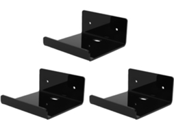 Conjunto De 3-prateleiras Flutuantes Acrílico Eujgoov, Mini Prateleira De Parede Fácil Instalar Para Banheiro, Quarto E