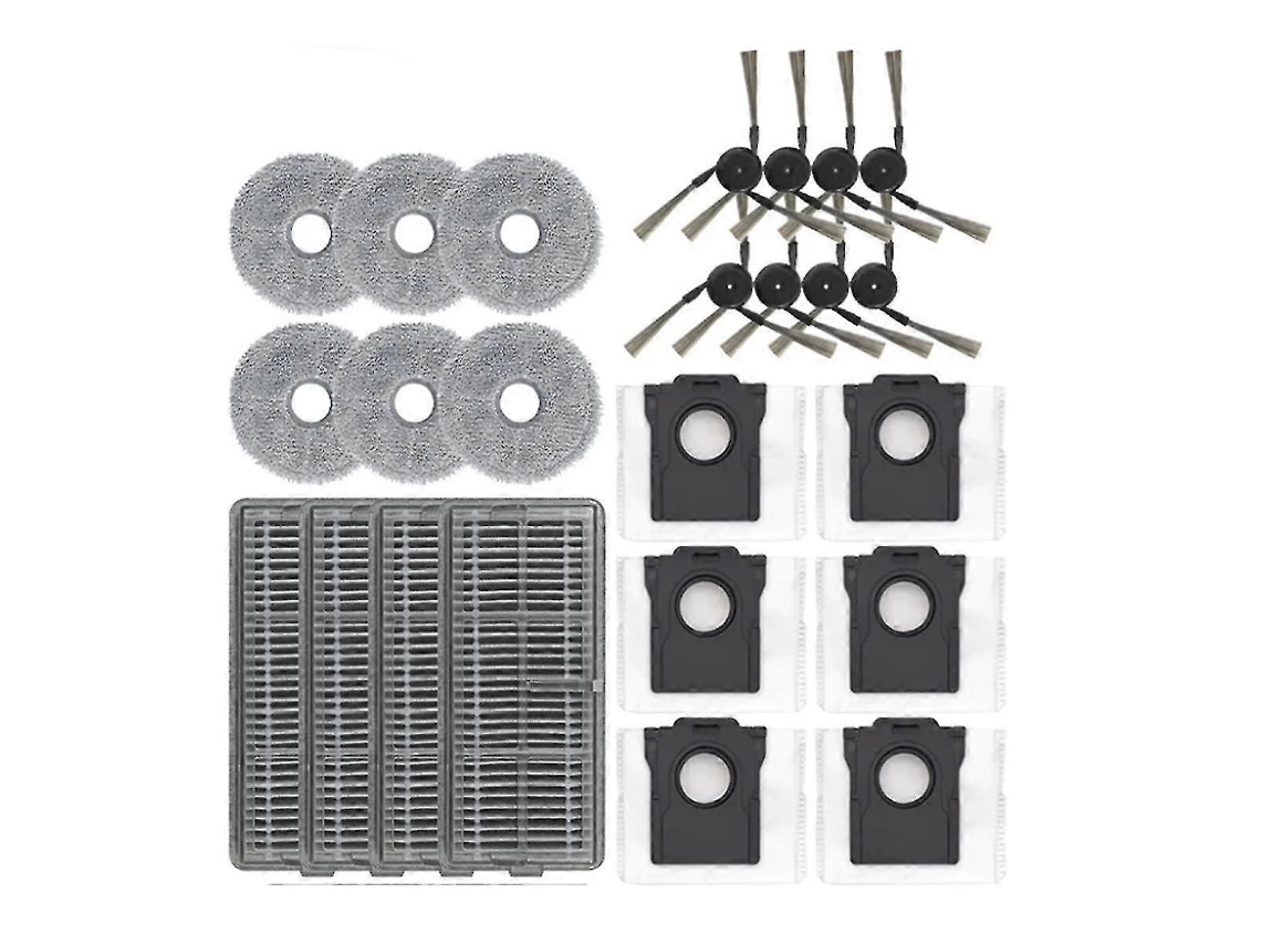 Compatível Com X40 Pro Ultra Escova Lateral Filtro Hepa Pano Para Mop Saco De Pó Acessórios Peças De Reposição