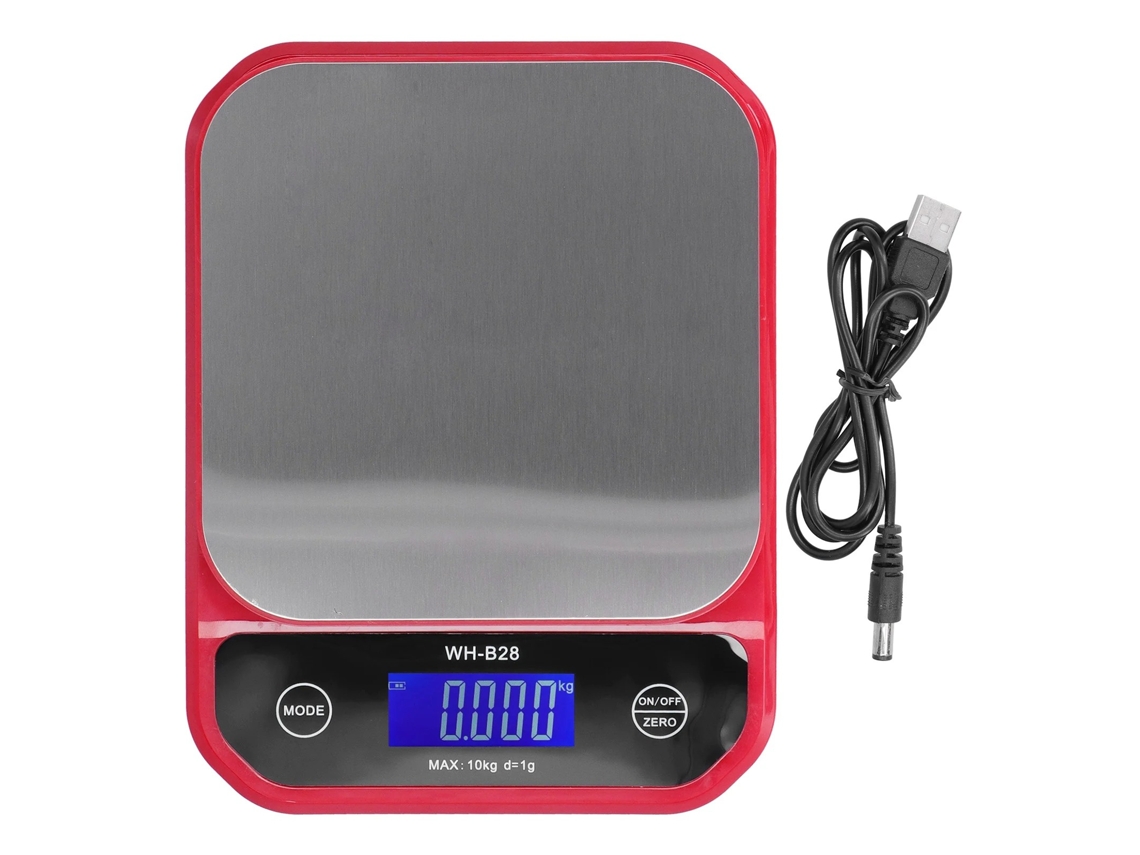 Balança De Cozinha Precisão 5kg Com Função Tara, Display Retroiluminado, Conversão Unidade Para Churrasco