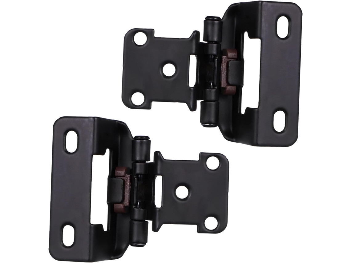 Dobradiças Pretas Com Fechamento Automático Para Armários,