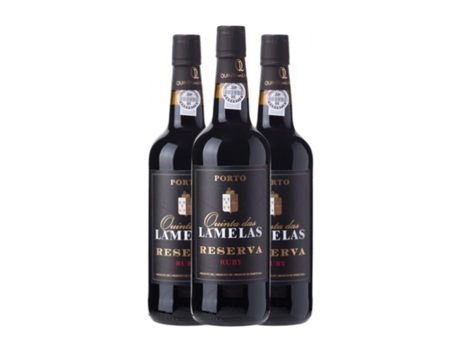 Vinho fortificado QUINTA DAS LAMELAS Ruby Porto (0.75 L - 3 Unidades)