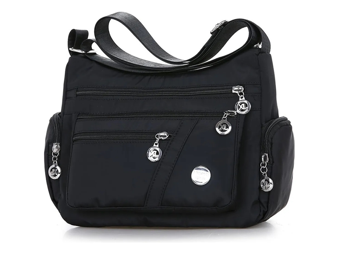 Lurelia Bolsa Transversal Feminina Em Nylon Impermeável Leve Fecho De Correr Design Moderno Para Viagem, Trabalho E Uso Diário