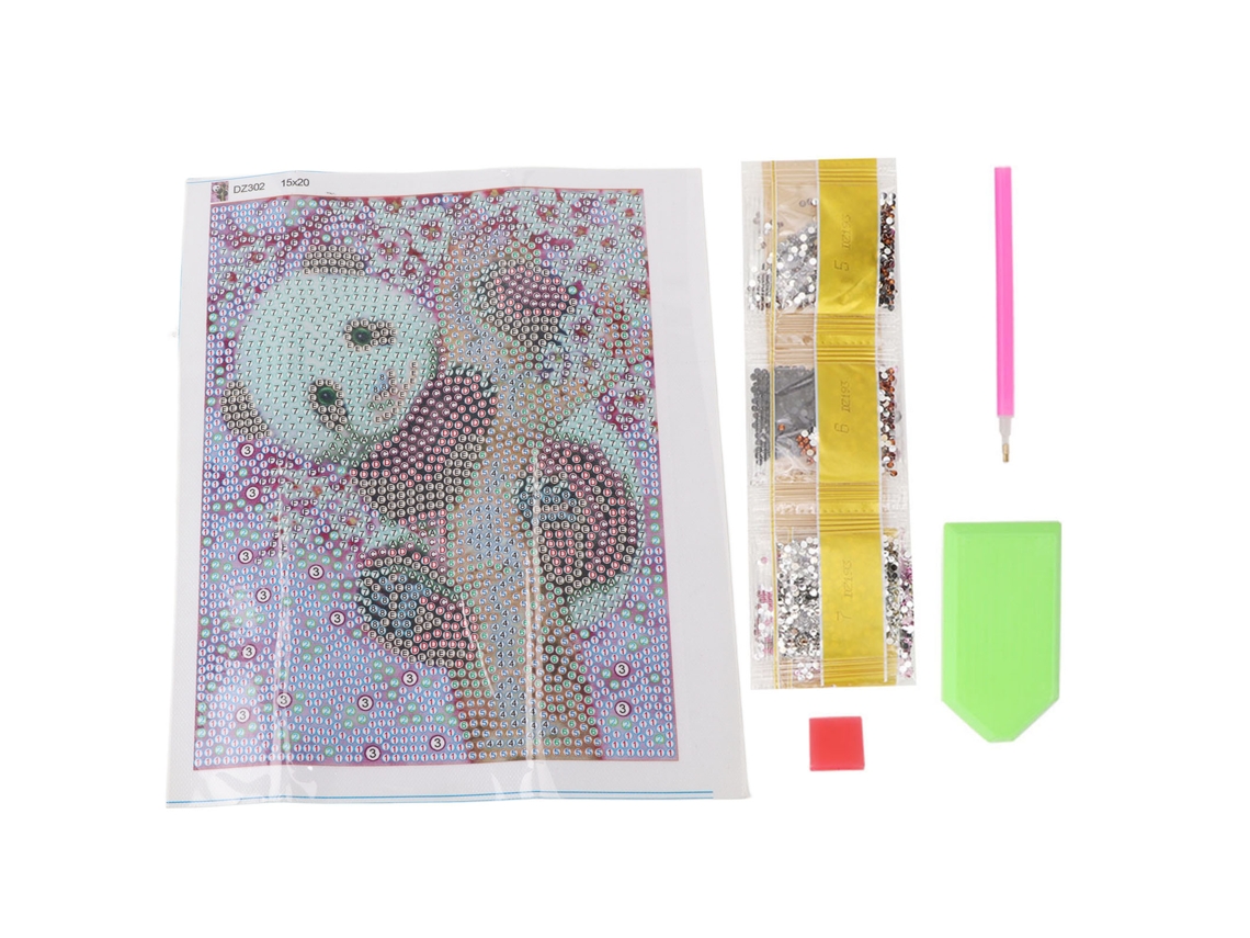 Pintura de Diamante Diy Cute Panda Forma Especial Broca S/MARCA