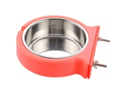 Tigela Removível de Aço Inoxidável para Gaiola de Cachorro, Comedouro Suspenso para Animais de Estimação, Gatos, Coelhos e Pássaros AQUAFORGE