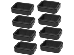 Conjunto De 8 Protetores Silicone Antiderrapantes Para Rodízios Móveis, Camas E Sofás Design Resistente A Arranhões