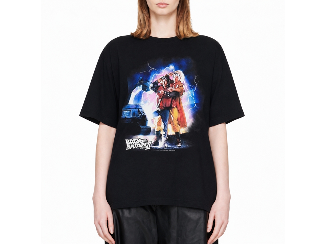 Back To The Future Btf2 Car Lightning T-shirt Unisex Adults Size:s