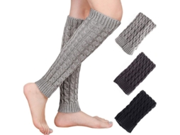 2026 calcetines Largos para Mujer, 3 Pares Gruesos Gris blanco Negro blanco, Talla Única, Ideal para Primavera, Otoño Y Regalos