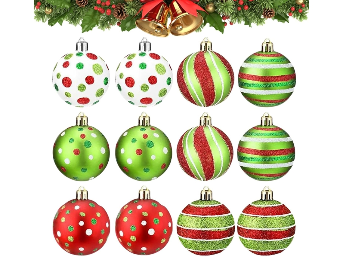 Conjunto De 12 Enfeites De Natal Para Árvore De Natal | 6