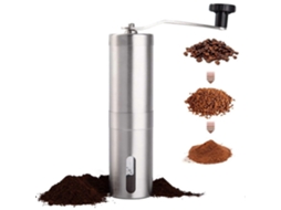 Moedor De Café Manual De Aço Inoxidável, Moedor De Café Manual Com Rebarba De Cerâmica Para Aeropress, Café Coado Brilvibera