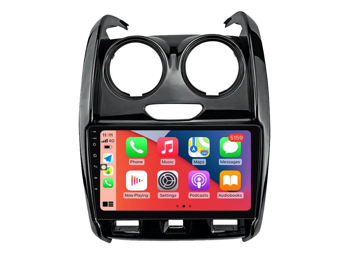 Auto Rádio Carro Bluetooth Autoradio 8GB RAM 128G ROM CarPlay Navegação GPS Ecrã Táctil RoverOne para Renault Duster 2015-2021 para LADA Largus 2021