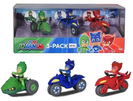 Carrinho PJ MASKS Pj Mask Set 3 Motos Metal (Idade MÃ?Â?Ã?Â?Ã?Â?Ã?Â­nima: 3 Anos)