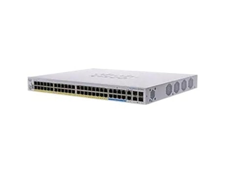 Managed Switch Cisco > CBS350 Gerido L3 Gigabit Ethernet (10/100/1000) Power Over Ethernet (poe) 1U Preto, Cinzento - CBS350-48NGP-4X-EU