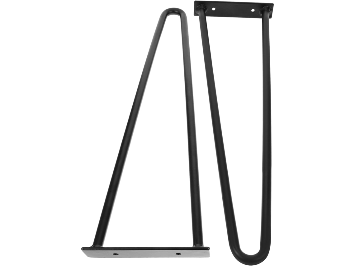 Nuobesty 2 Peças Pés De Sofá Metal Em Formato U, Resistentes, Para Projetos De Bricolagem, Com Altura Estável E Design