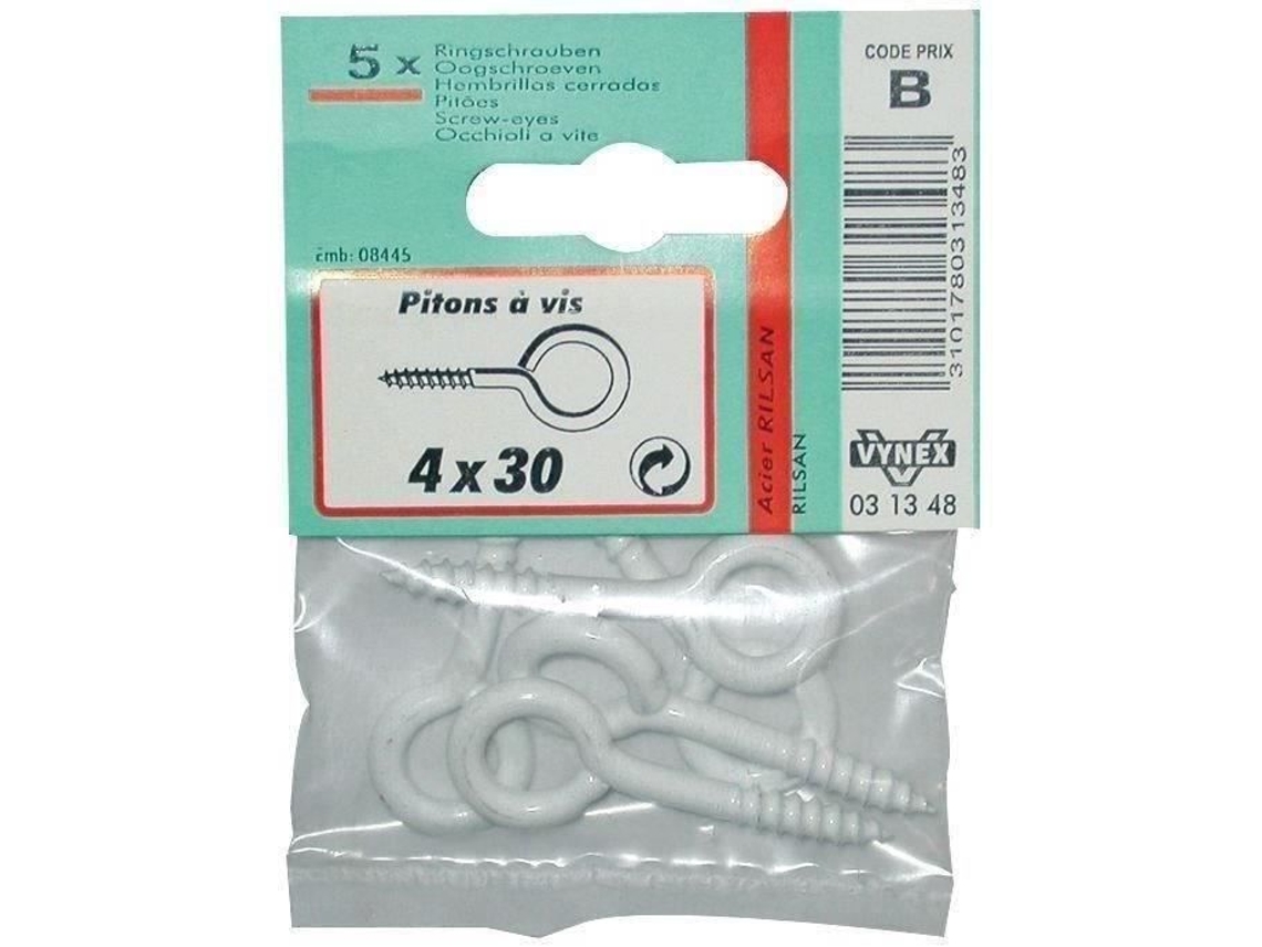 Parafuso Olhal Aço Rilsanizado 4,5x35 Mm Vynex
