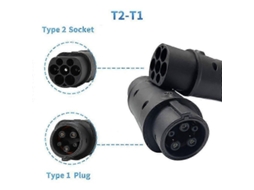Yuru adaptador de Carregamento para Veículos Elétricos J1772 Tipo 2 para Tipo 1 - Carregador Ev