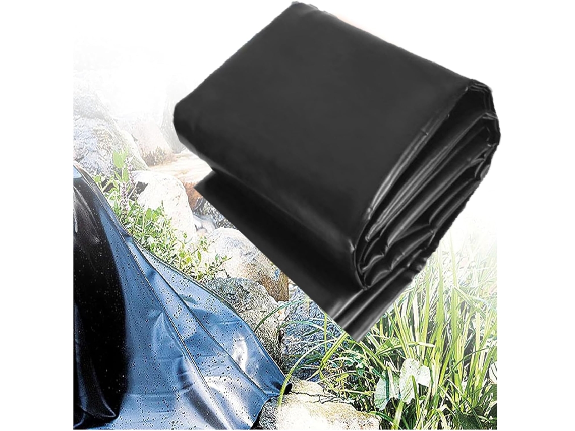 Lona de HDPE para lagos, lona flexível e resistente a rasgos de 0,3 mm para lagos de jardim, tanques de tendas e outros fins.