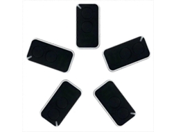 5pcs para Controle Remoto Universal de Garagem Nice 433.92mhz Preto TAISHENGDA