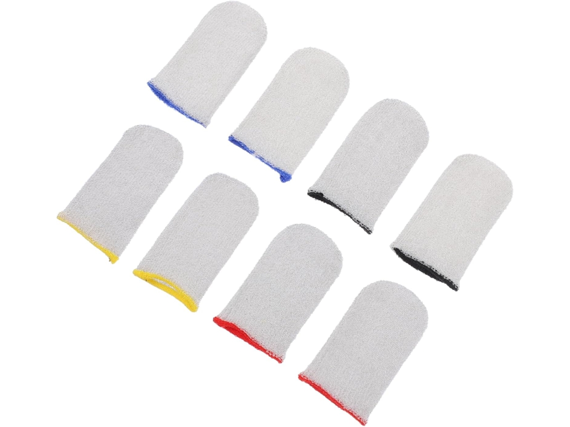 Conjunto Com 4 Pares De Dedeiras Para Jogos Em Celular, Antitranspirantes, Laváveis E Reutilizáveis, Compatíveis Com