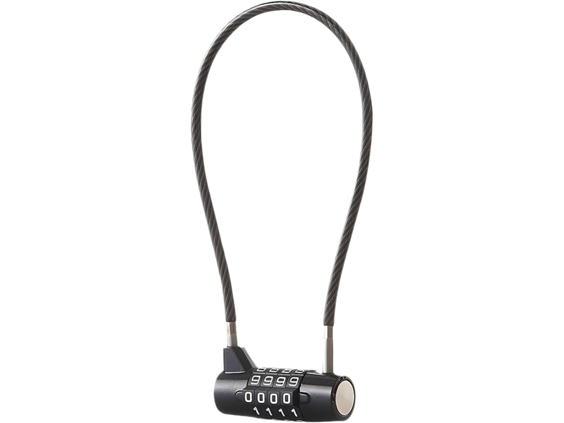 Cadeado Com Cabo De Aço Em Liga De Zinco, Para Objetos, Equipamentos E Áreas Externas