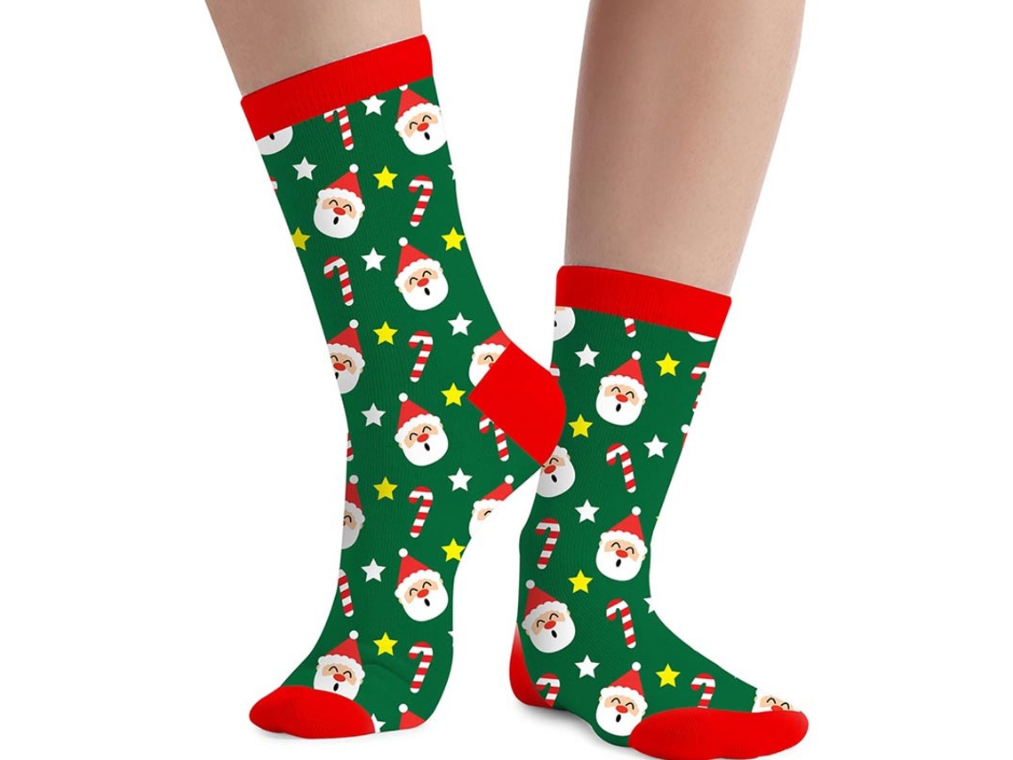 Meias de Natal do Papai Noel em números de 22 a 48