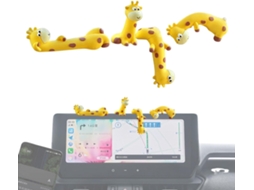 Conjunto De 4 Miniaturas De Girafa Para Decoração Do Painel Do Carro |
