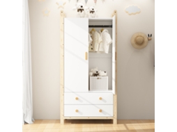 Estante Giratória 360° com 4 Prateleiras, 142x63x63 Cm, para Livros Infantis e Adultos.