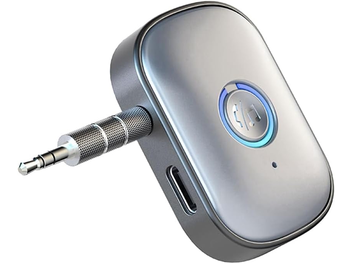 Adaptador Auxiliar Bluetooth 5.3 Para Carro Com Cancelamento De Ruído
