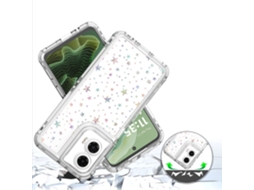 Capa Protetora De Acrílico Para Celular Motorolaestrelas Transparentes acrílico Iridescente Papel Laser, Moto Edge 40neo