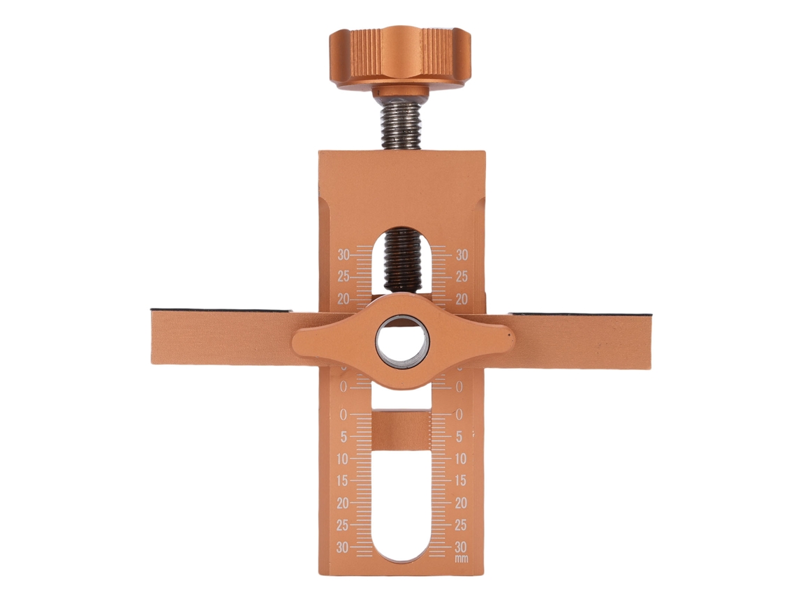 Ferramenta auxiliar para instalação de portas de guarda-roupa (material em liga de alumínio, com funções de perfuração e nivelamento)
