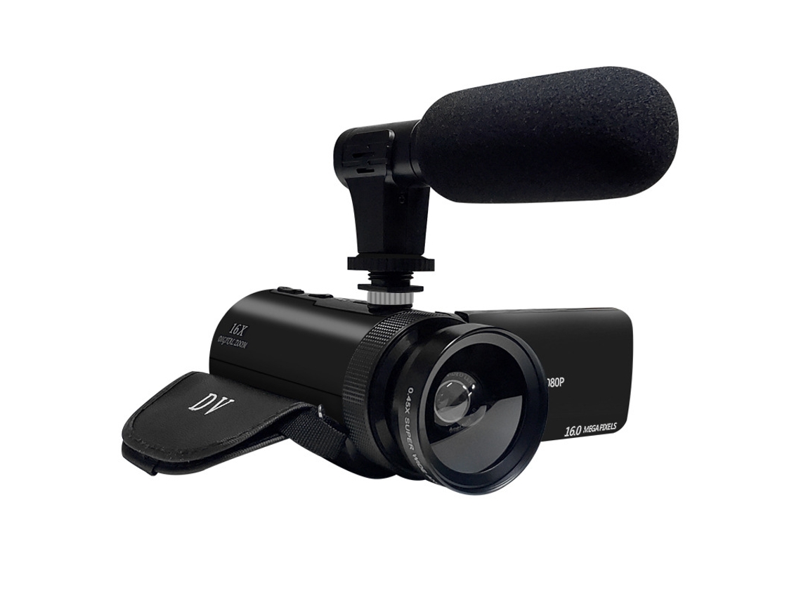 Câmera Com Microfone Videosky Fhd 1080p 16mp Vlogging Youtube Câmera 16x Digital Brilvibera