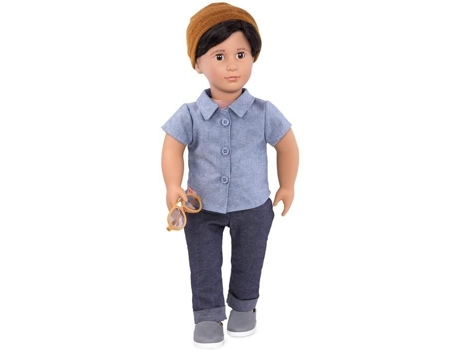 Boneca Clássica 46Cm Nossa Geração Franco Azul Mista 46 Cm OUR GENERATION