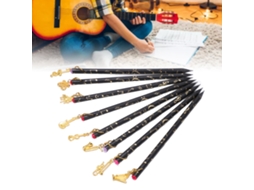Conjunto de 8 Canetas Musicais com Notas e Pingente para Desenho e Escrita AQUAFORGE