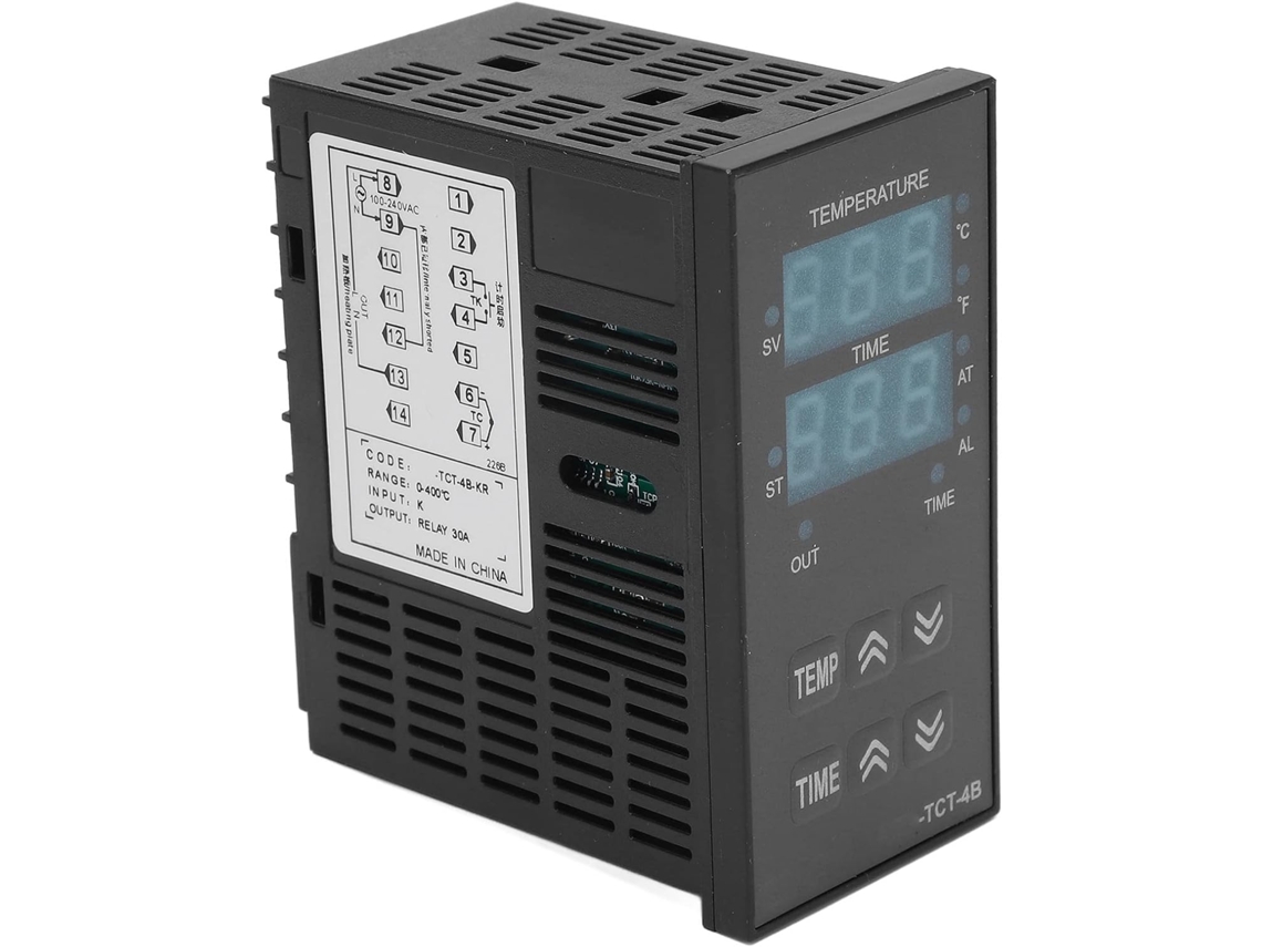 Controlador De Temperatura Pid, Em Abs, Com Saída De Relé De 30a