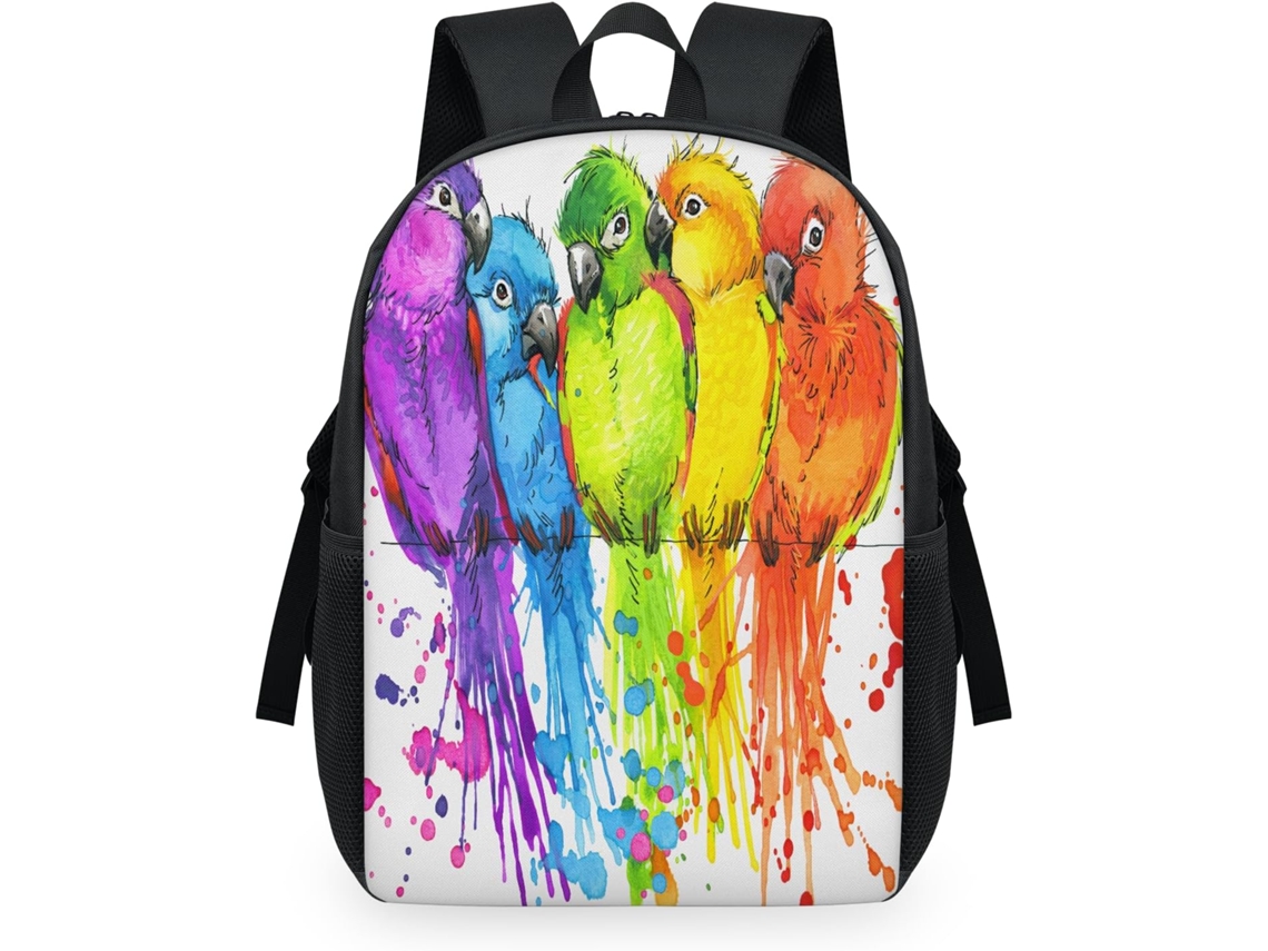 Mochila Tropicallife com Estampa de Pássaros POLÍESTER 32.5x15x44.9 cm