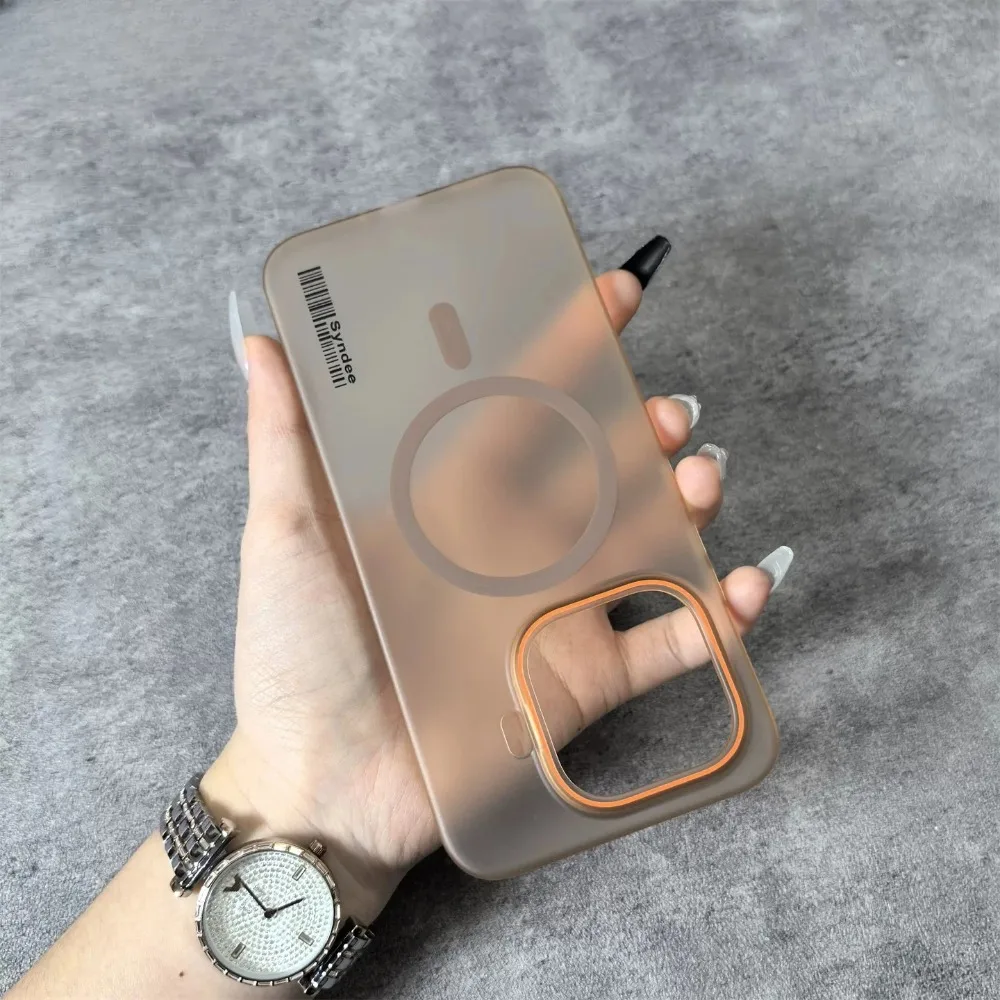 (dourado, Xiaomi 15) Capa Magnética Fosca Semitransparente Para Celular, Compatível Com Magsafe, Capa Protetora À Prova De Choque.